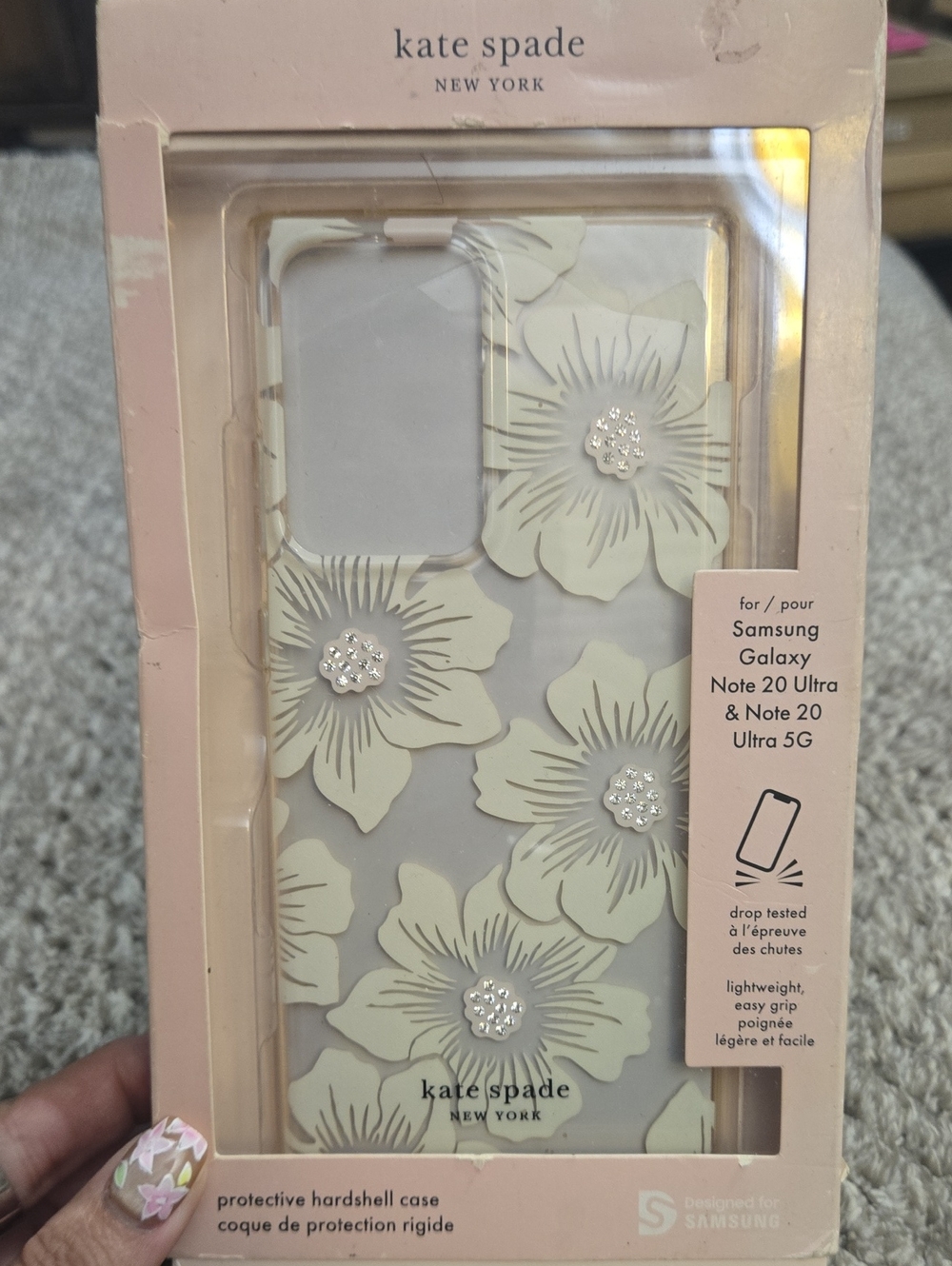 kate spade Floral Hardshell Case for Samsung Galaxy Note 20 Ultra — Cream